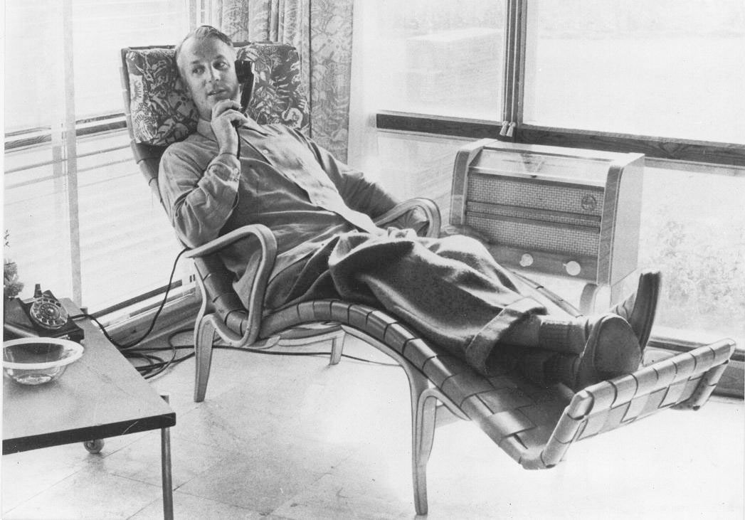 Bruno u svojoj ležaljci 1950. godine.