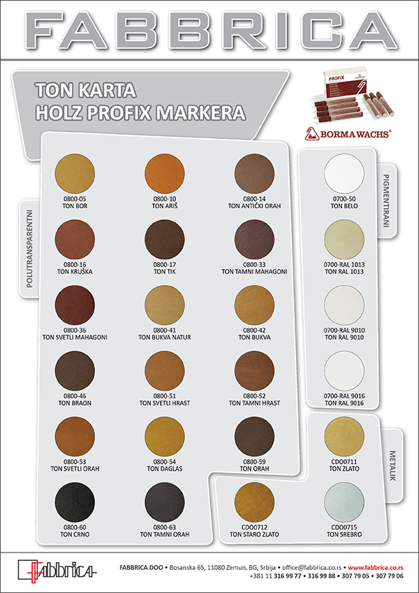 Ton karta Holz Profix Markera